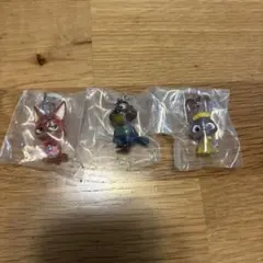 ズートピア ミニフィギュア ストラップ 3種セット
