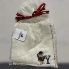 刺繍イニシャル入り　タオルハンカチ　GB TEDDY BEAR テディベア　新品のサムネイル