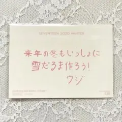 SEVENTEEN ウジ winterメッセージ トレカ