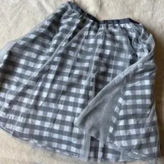 アプワイザーリッシェ　 ギンガムチェックフレアスカート