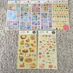 Seria食べ物文具シール7枚セット