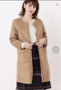 grove ♡ リバーシブル スエード ボア コート