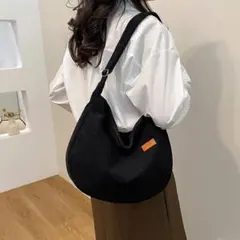 신품 숄더백 코듀로이 대각선 경량 경량 한국 블랙 통근
