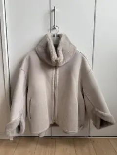 DouDouリバーシブルフェイクムートンコート