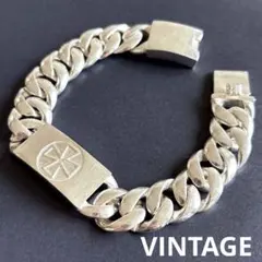 925刻印あり クロスプレートブレスレット　US輸入 メキシカン　ヴィンテージ