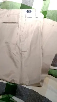 ワークパンツ サイズ73　100%コットン　アイボリー