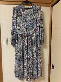 ZARA ペイズリー柄 チュニック 五分袖