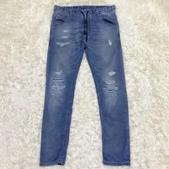 ディーゼル ジョグジーンズ KROOLEY W28 ストレッチ ドローコード