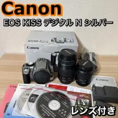 Canon EOS KISS デジタル N シルバー ボディ　レンズ付きのサムネイル