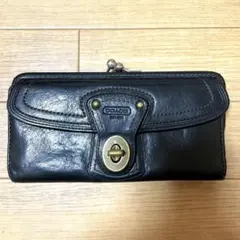 COACH  長財布　がま口財布　本革財布
