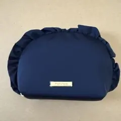 【新品未使用】francfranc フリルラウンドポーチ
