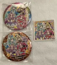 名探偵プリキュア BIGホログラム缶バッジ 2個セット　ステッカー