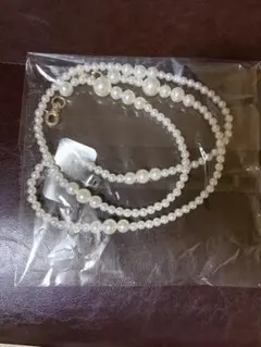 パール　スマホストラップ