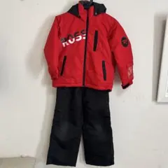 ロシニョール　ジュニアスキーウェア 赤黒　130