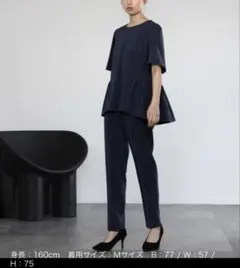 【Flolia】セットアップ ネイビー 新品未使用 タグ付