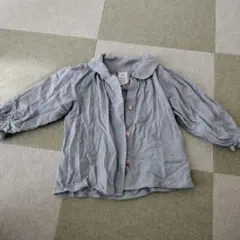 H&M ベビー ブラウス 長袖 グリーン 68cm　緑　シャツ