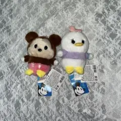 Disney ミッキー & デイジー ぬいぐるみマスコット　セット