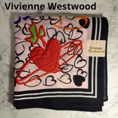 ヴィヴィアン　ウエストウッド　ハートオーブ柄　ハンカチ　未使用品