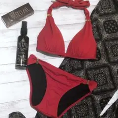 PEAK＆PINE レッド セパレート水着 ビキニのサムネイル