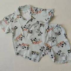 Disney baby ミッキー柄 ベビーパジャマセット