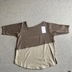 訳ありAZUL by MOUSSY バイカラーハーフスリーブTシャツ Mサイズ