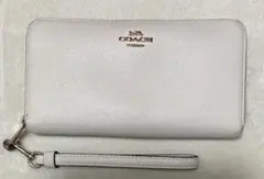 COACH ホワイトレザー 長財布