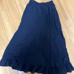 アメリカンホリック　裾フリルフレアスカート ブラックM 新品タグ付き