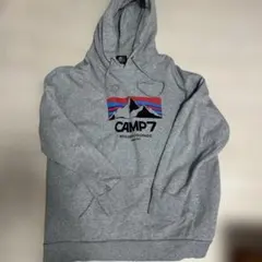 CAMP7 グレーフード付パーカー　ＸＬ