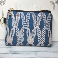 ミナペルホネン✲︎Dカン付き三角マチポーチ✲︎pomppia