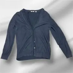 UNIQLO レディース　長袖カーディガン L ネイビー