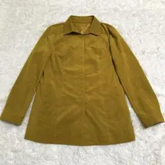 【希少】レリアン Leilian ノーカラージャケット L マスタードのサムネイル