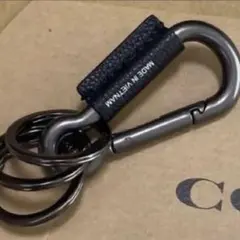 まとめ　12000円　コーチ　新品　ブラック　カラビナ