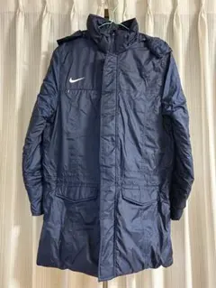 Nike フード付き ベンチコート L ネイビー