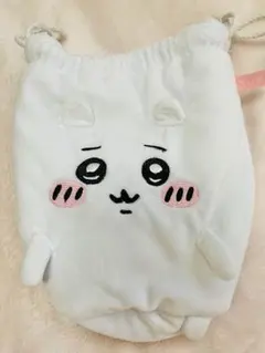 ちいかわ マスコット巾着付きブランケット　（ふわふわちいかわ）　袋のみ