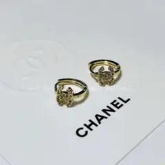 CHANEL シャネル ノベルティピアス ゴールド