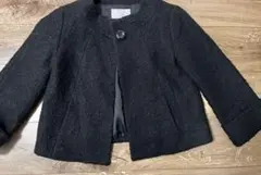 M-PREMIER ポンチョ ショートコート アウター XS 黒