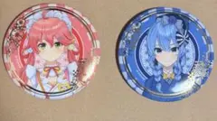 ホロライブ ランダム箔押し缶バッジ 正月衣装 さくらみこ 星街すいせい