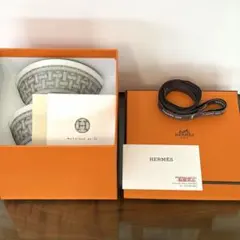 Hermes エルメス ライスボウル 〈モザイク 24〉 プラチナ ペアのサムネイル