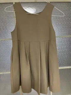 ベージュ ノースリーブドレス サイズ120A