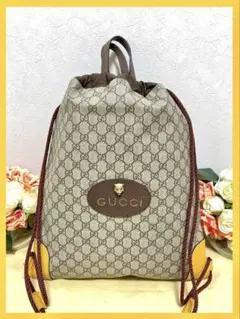 グッチ GG ドローストリング バックパック キャットヘッド473872 