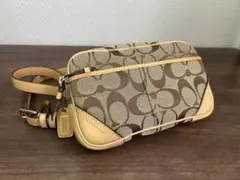 【新品未使用】COACH コーチ シグネチャー ウェストポーチ ミニバック