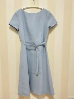 NATURAL BEAUTY BASIC ワンピース ウエストベルト付き