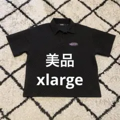 【美品】XLARGE ワッフル生地 半袖ポロシャツ Lサイズのサムネイル
