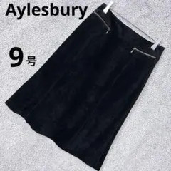 3381. アリスバーリー スカート 9号 黒 日本製 Aライン 東京スタイル