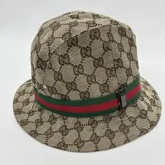 D75 GUCCI グッチ　オリジナルG G キャンバス バケットハット