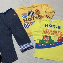 ホットビスケッツ　トレーナー　ロンT パンツ　90