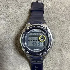 CASIO WAVE CEPTOR デジタル腕時計 ネイビー