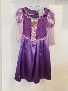 ※訳あり Disney ラプンツェル コスプレ衣装 ドレス 100〜110cm