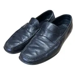 ビンテージ　イタリア製　PRADA　プラダ　レザー　ローファー　シューズ　靴