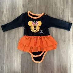 ミニーマウス パンプキンロンパース 70-80